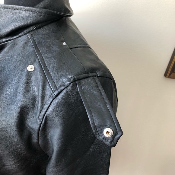 KELSEY | Faux Leather Motorcycle Jacket - Picture 8 of 8